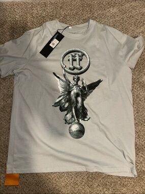 Ruling the World Graphic Tee with Metallic Emblem
